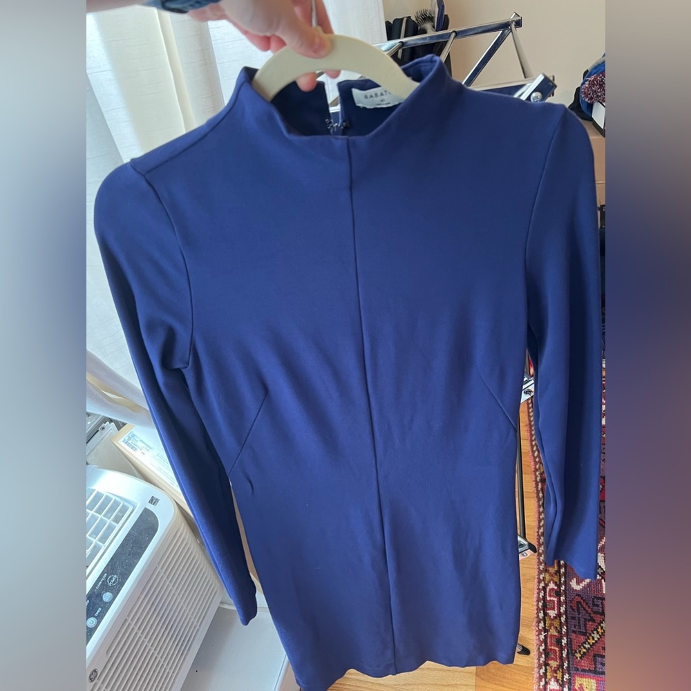 EUC Babaton (Aritzia) Zachary Dress in Blue Depths